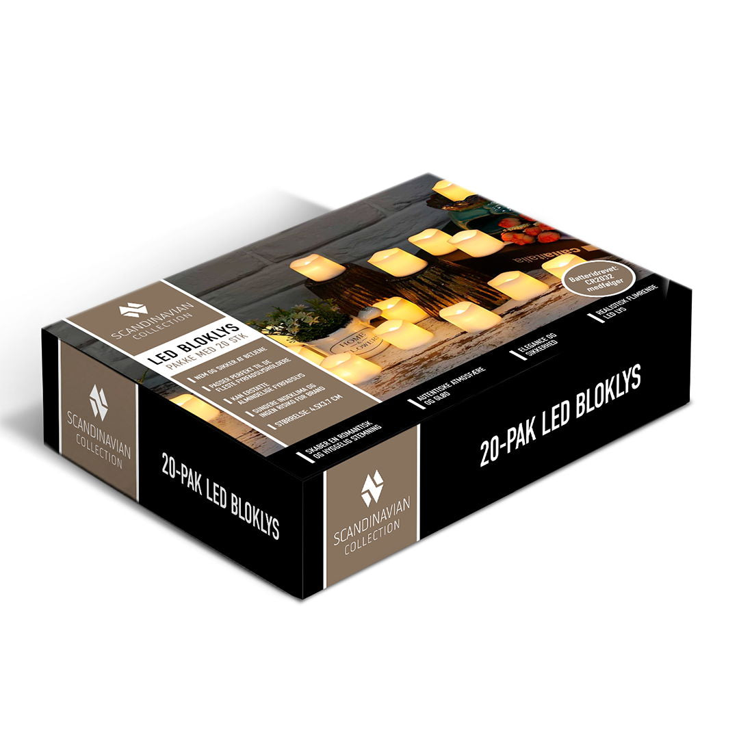 LED-bloklys (20-pak)