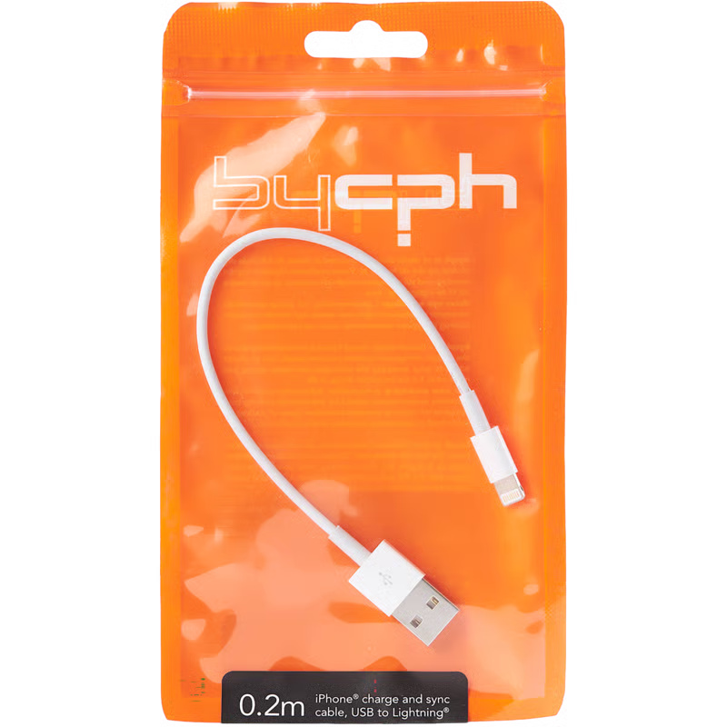 Leki – USB-A til Lightning Kabel (20 cm.)