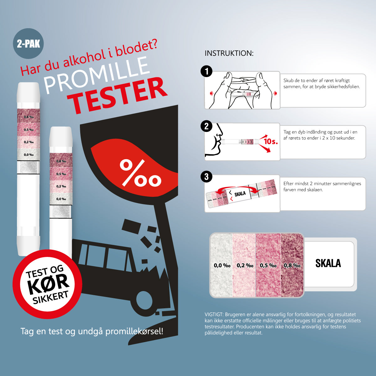 Promilletest (2-pak)