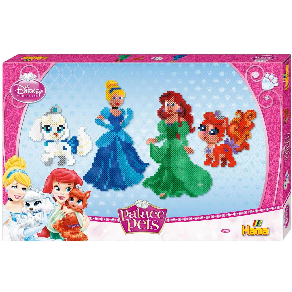Hama – Midi Gaveæske (Disney, 2 prinsesser)