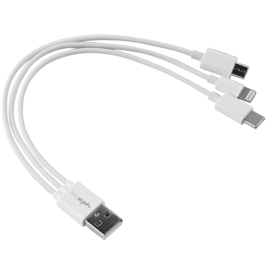 Leki – 3-i-1 Opladningskabel (20 cm.)