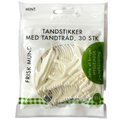 Tandstikker med tandtråd (30-pak)