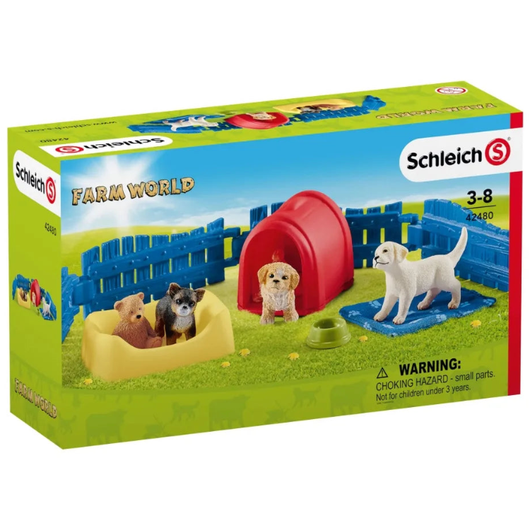 Schleich – Farm World: Hvalpegård (42480)