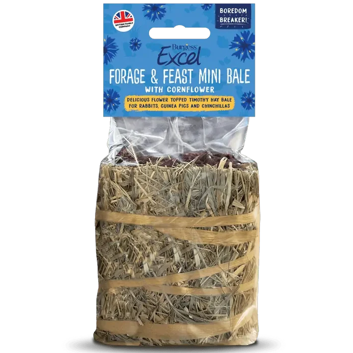 Burgess – Excel Forage & Feast Mini Bale (Kornblomst)