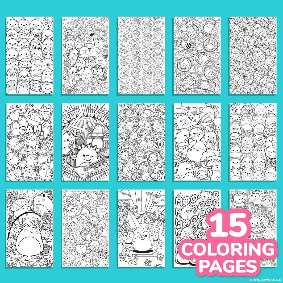 Squishmallows – Color And Sketch Book