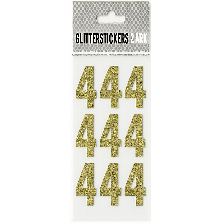 Glitterstickers (18-pak) (flere varianter)