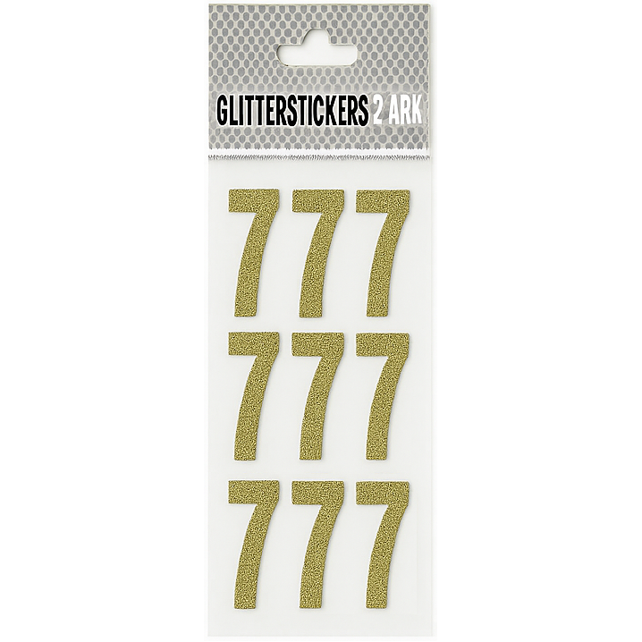 Glitterstickers (18-pak) (flere varianter)
