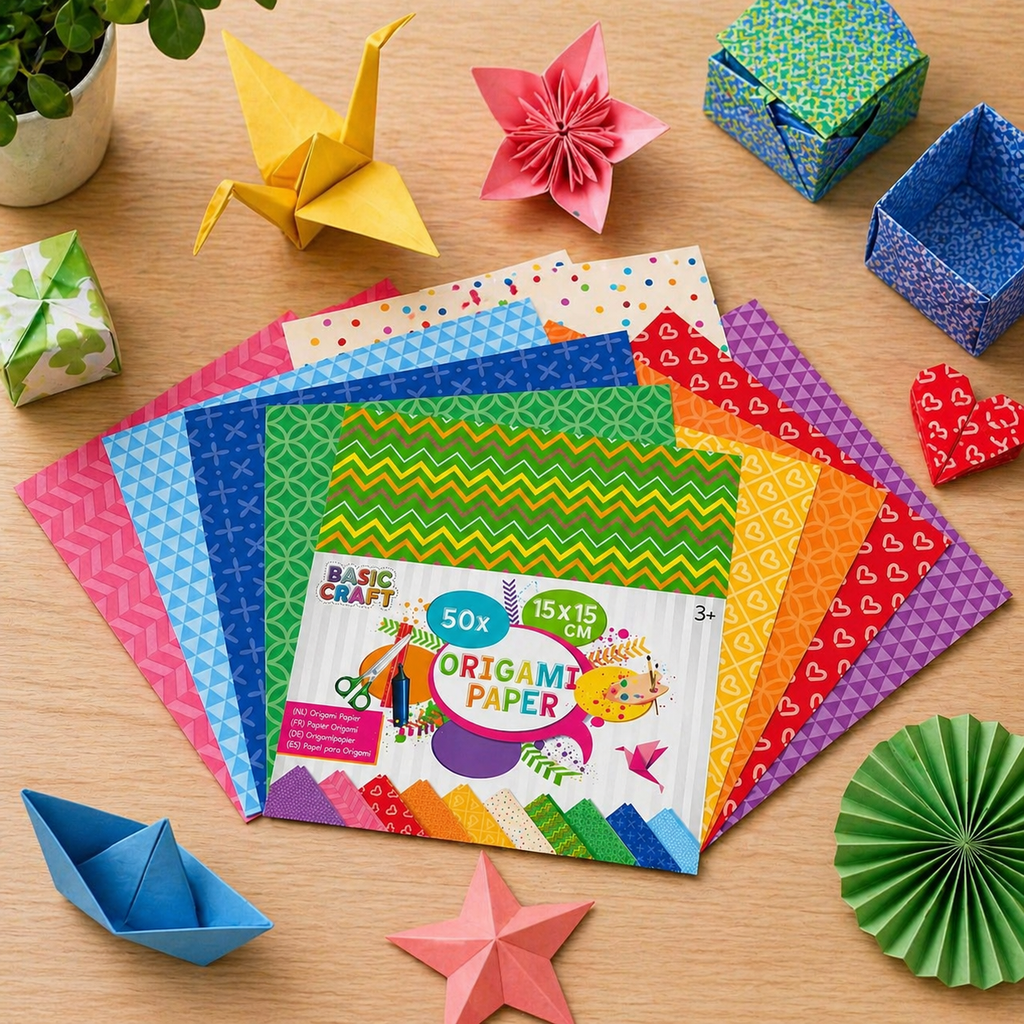 Basic Craft – Origamipapir (50-pak)