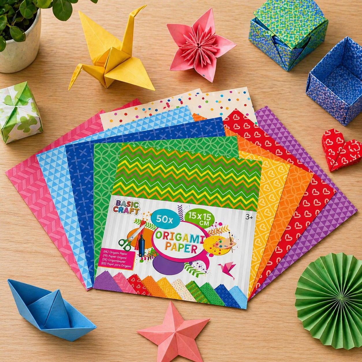 Basic Craft – Origamipapir (50-pak)
