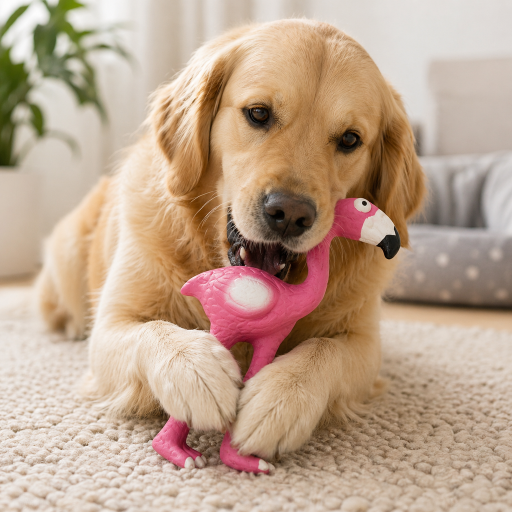 Tiere – Hundelegetøj (Flamingo)