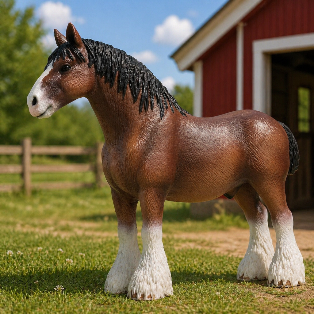 Schleich – Horse Club: Clydesdale, vallak (13670)